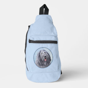 Sac À Bandoulière Bergamasco Sheepdog Shepherd Peinture Chien mignon