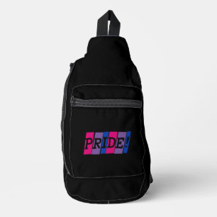Sac À Bandoulière Bisexualité panneau de texte de la fierté