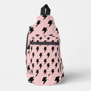 Sac À Bandoulière Black Rose Lightning Y2K Indie Quotidien Chic