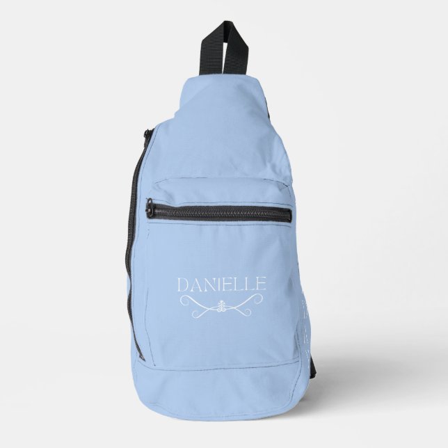 Sac À Bandoulière Bleu clair Nom personnalisé "Ballet Everyday" (Recto)