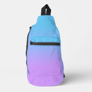 Sac À Bandoulière Bleu pâle à Lavender Ombre Motif dégradé