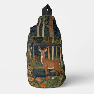 Sac À Bandoulière Boho de cerf rustique boho forêt verdure