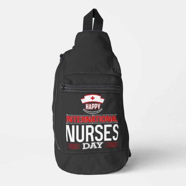 Sac À Bandoulière Bonne Journée internationale des infirmières (Recto)