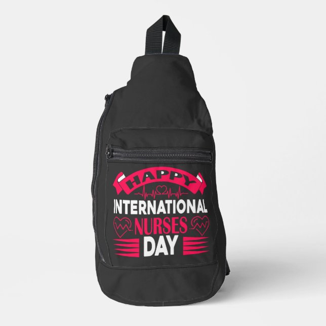 Sac À Bandoulière Bonne Journée internationale des infirmières (Recto)