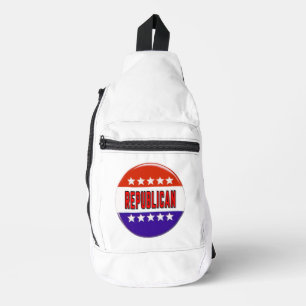 Sac À Bandoulière Bouton républicain