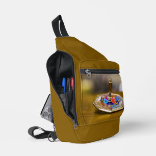 Sac À Bandoulière Cadeau de dreidel de Hanukkah SlipperyJoe à base o