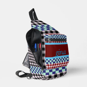 Sac À Bandoulière Carreaux Vichy Personnalisés
