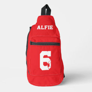 Sac À Bandoulière Chaussure de football personnalisée rouge
