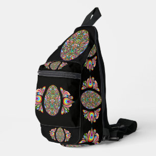Sac À Bandoulière Chemise T-shirt bio pour enfants motif œuf de Pâqu