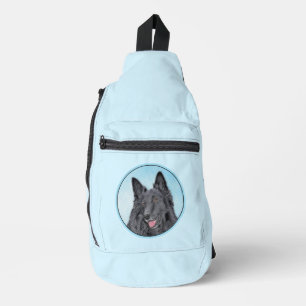 Sac À Bandoulière Chien noir peintre Groenendael Belge