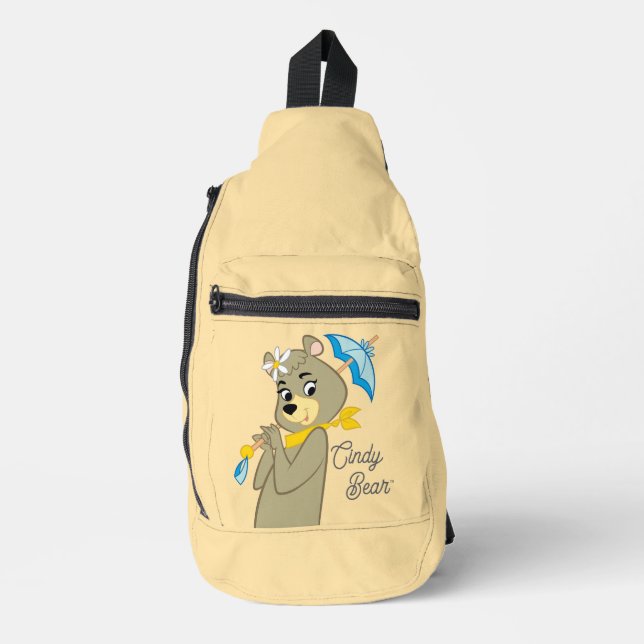 Sac À Bandoulière Cindy Bear tenant le parasol (Recto)