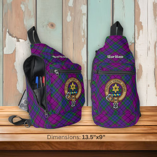Sac À Bandoulière Clan Wardlaw Crest sur Tartan