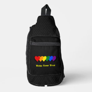 Sac À Bandoulière Coeurs de fierté LGBT