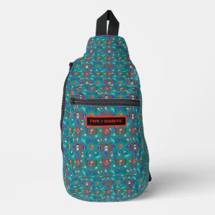 Sac À Bandoulière Coloré et mignon Type 1 Diabétique