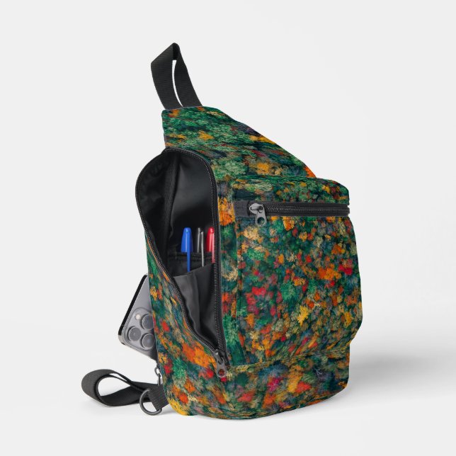 Sac À Bandoulière Colorful Treetops (Ouvrir)