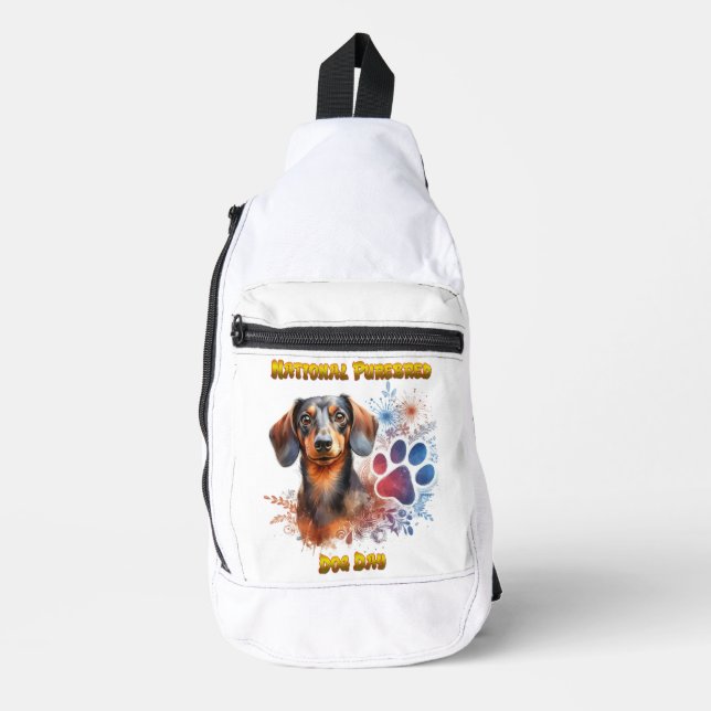 Sac À Bandoulière Connexion Dachshund : Un Bond Pawesome (Recto)