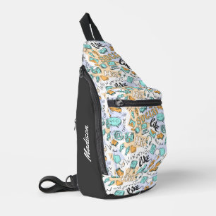 Sac À Bandoulière Cool Social Media nom personnalisé