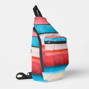 Sac À Bandoulière Couleurs caribéennes - abstrait