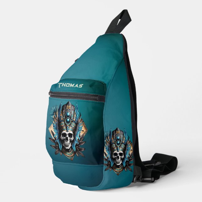 Sac À Bandoulière Crâne qui incarne l'aura mystique (Coin droit)