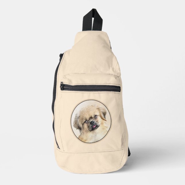 Sac À Bandoulière Crème de peinture espagnole tibétaine et art de ch (Recto)