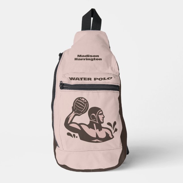 Sac À Bandoulière Custom Name Water Polo (Recto)