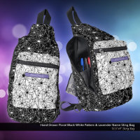Daisy Fleur sauvage noir blanc Motif pourpre Nom