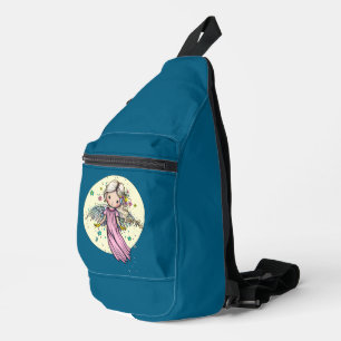 Sac À Bandoulière Douce Petite Fée Ange et Lune