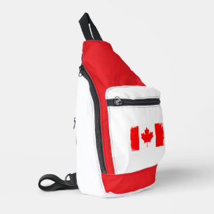 Sac À Bandoulière Drapeau du Canada en détresse