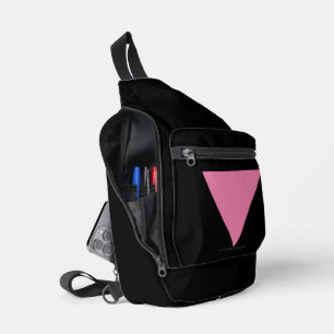 Sac À Bandoulière Drapeau triangle rose de SlipperyJoe's symbole ros