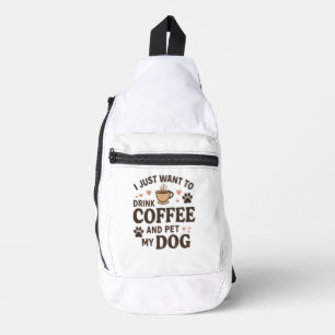 Sac À Bandoulière Drôle chien amoureux Mug Chien Maman Chien Papa