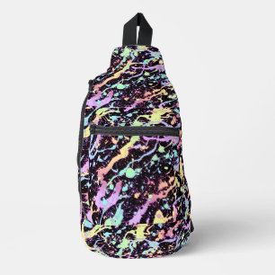 Sac À Bandoulière encre arc-en-ciel éclaboussure extrême :