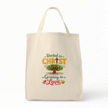 Sac à bandoulière « Enraciné dans le Christ, grand