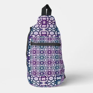 Sac À Bandoulière Fleurs géométriques élégantes et abstraites Filtre
