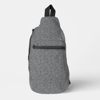 Sac à bandoulière Fleurs Grises Mystiques