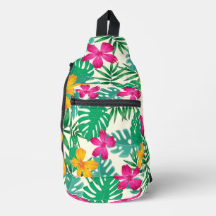 Sac À Bandoulière Fleurs tropicales