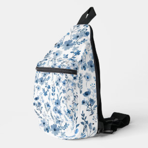 Sac À Bandoulière Floral bleu