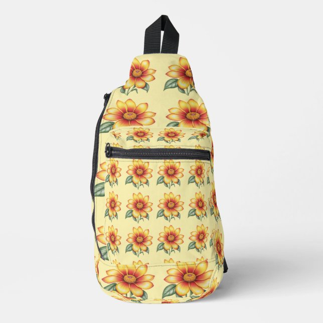 Sac À Bandoulière Flowe orange (Recto)