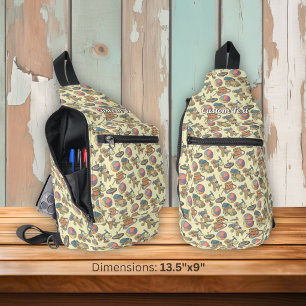Sac À Bandoulière Fond d'icônes de jouets