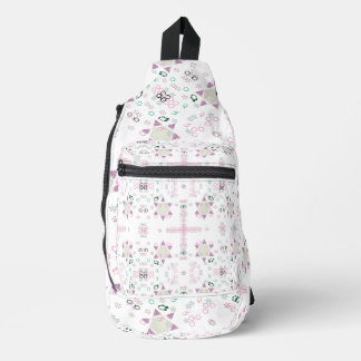 Sac À Bandoulière Formes géométriques Hexagon blanc