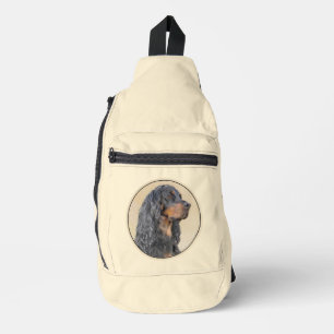 Sac À Bandoulière Gordon Setter Peinture Black Cute Original Chien A