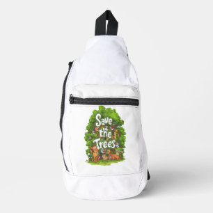 Sac À Bandoulière Harmonie de la nature : Sauvez les arbres