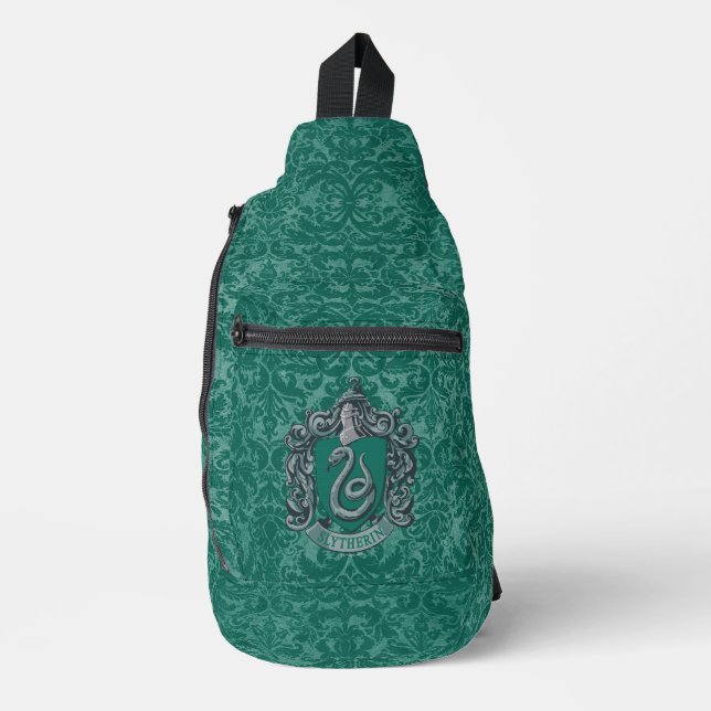 Sac À Bandoulière Harry Potter | Slytherin Crest Green (Recto)