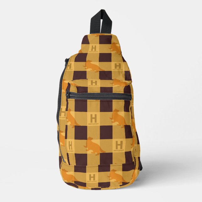 Sac À Bandoulière HUFFLEPUFF™ Check Plaid Motif (Recto)