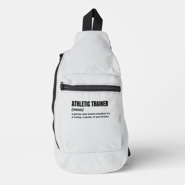 Sac À Bandoulière Humour de formateur sportif Définition (Recto)