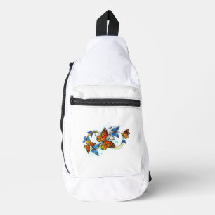 Sac À Bandoulière Infinité de papillons monarques