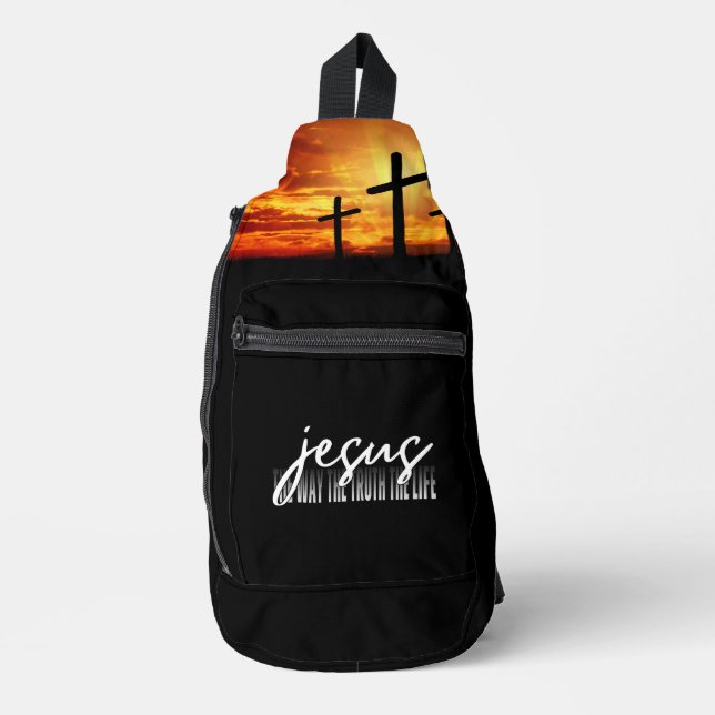 Sac À Bandoulière Jésus La Vérité La Vie (Recto)