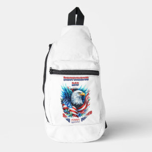 Sac À Bandoulière Jour de l'Indépendance de l'aigle Majestic