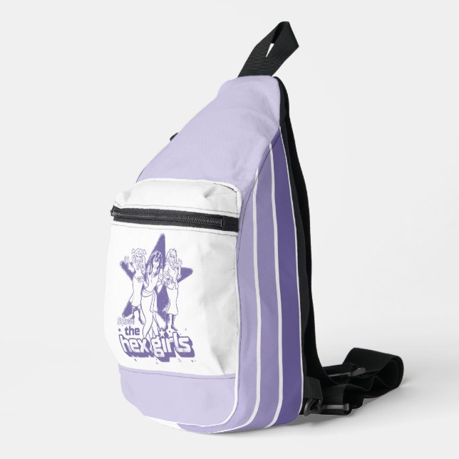 Sac À Bandoulière La puissance étoilée des filles hexagonales (Coin droit)