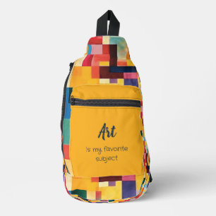 Sac À Bandoulière L'Art Motif Artistique Est Mon Sujet Préféré