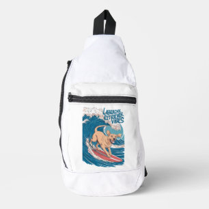 Sac À Bandoulière Le surf Labrador Retriever Pup